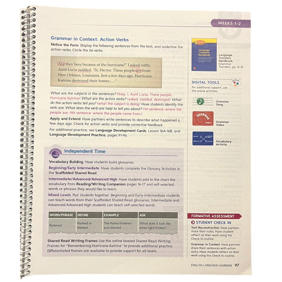 Wonders Grade 4 ELL Small Group Guide Units 1-6 McGraw Hill Teacher 2023 New - Picture 11 of 13